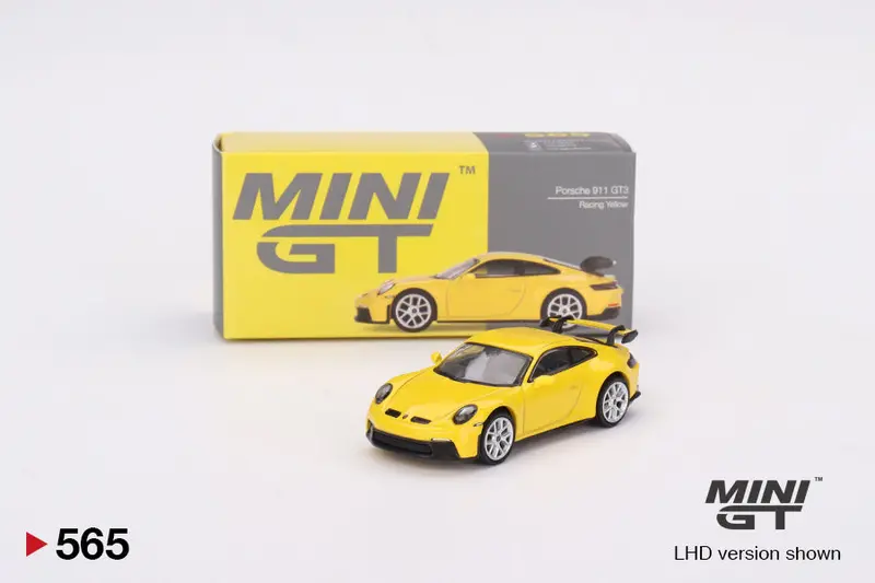 1:64 Porsche 911 (992) Gt3 -- Racing Yellow -- Mini Gt Mgt00565 1