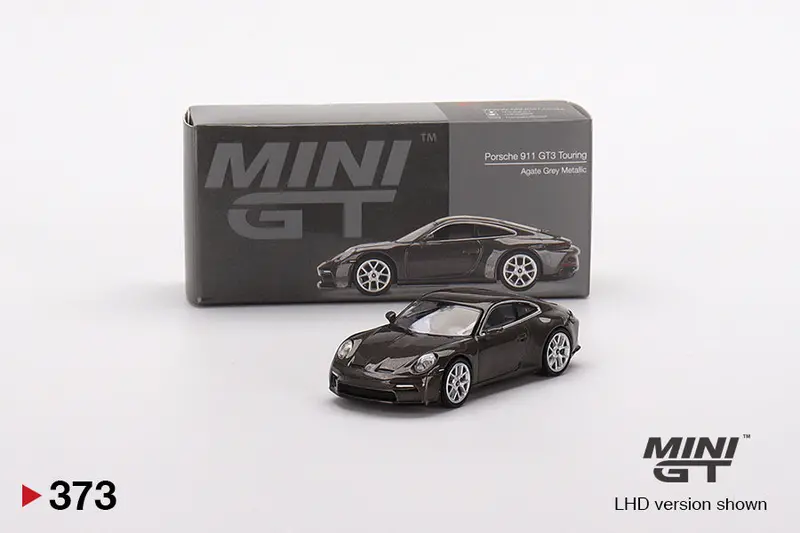 1:64 Porsche 911 (992) Gt3 Touring -- Agate Grey Metallic -- Mini Gt 1