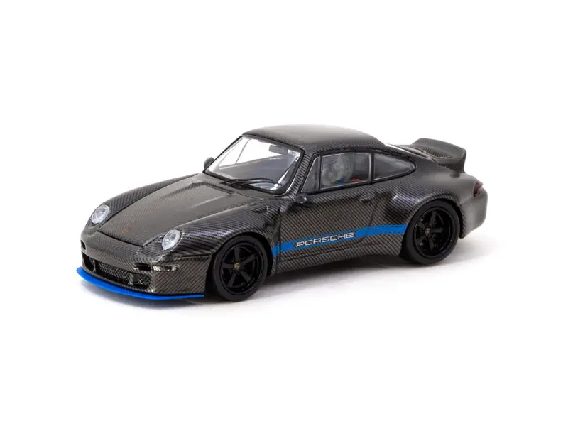 1:64 Porsche 911 (993) By Gunther Werks -- Black Carbon Fibre - Tarmac Works 1
