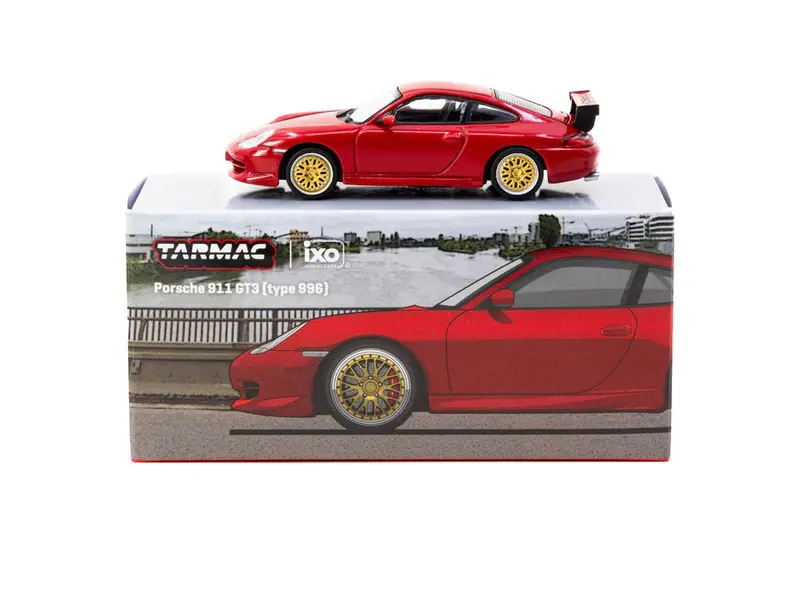 1:64 Porsche 911 (996) Gt3 -- Red -- Tarmac Works X Ixo 1