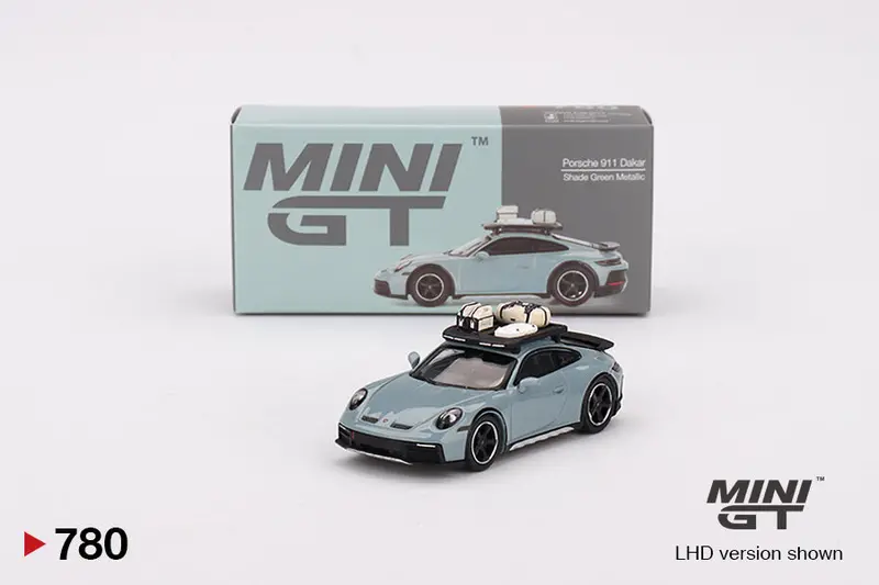 1:64 Porsche 911 Dakar -- Shade Green Metallic -- Mini Gt Mgt00780 1