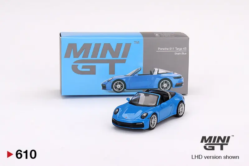 1:64 Porsche 911 Targa 4S -- Shark Blue -- Mini Gt 1