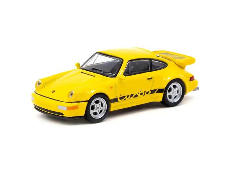 1:64 Porsche 911 Turbo -- Yellow  -- Tarmac Works X Schuco 1
