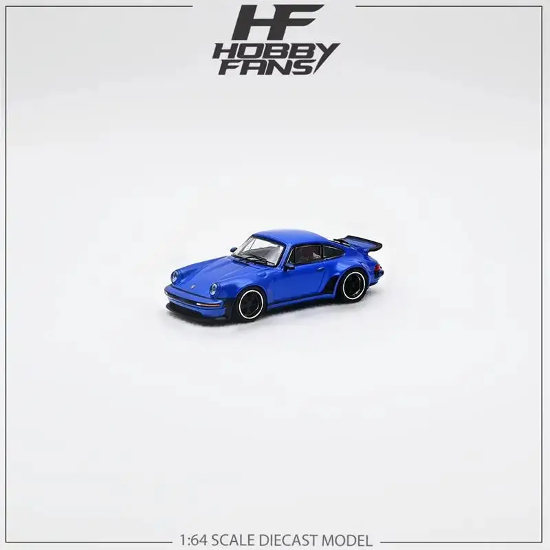 1:64 Porsche 930 Turbo Study By Singer -- Metallic Blue -- Hobby Fans 1