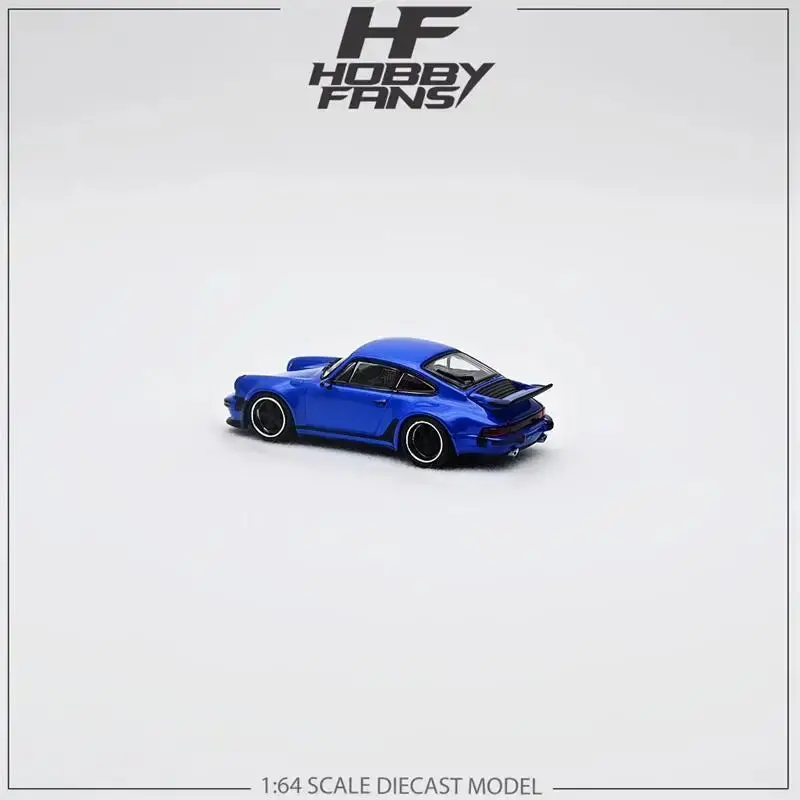 1:64 Porsche 930 Turbo Study By Singer -- Metallic Blue -- Hobby Fans 2