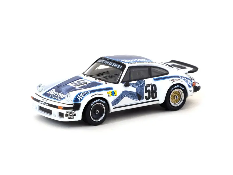 1:64 Porsche 934 -- 24H Le Mans 1977 #58 -- Tarmac Works/Minichamps 1