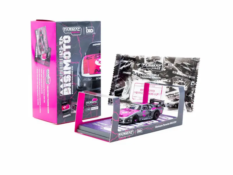 1:64 Porsche 935 K3v Bisimoto -- #46 Grey/Pink -- Tarmac Works 1