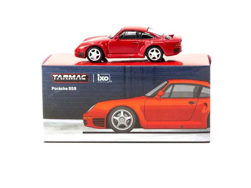 1:64 Porsche 959 -- Red -- Tarmac Works X Ixo Models 1