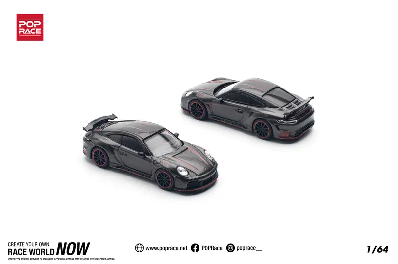 1:64 Porsche 991 (992) Stinger Gtr Carbon Edition -- Redline -- Pop Race 1