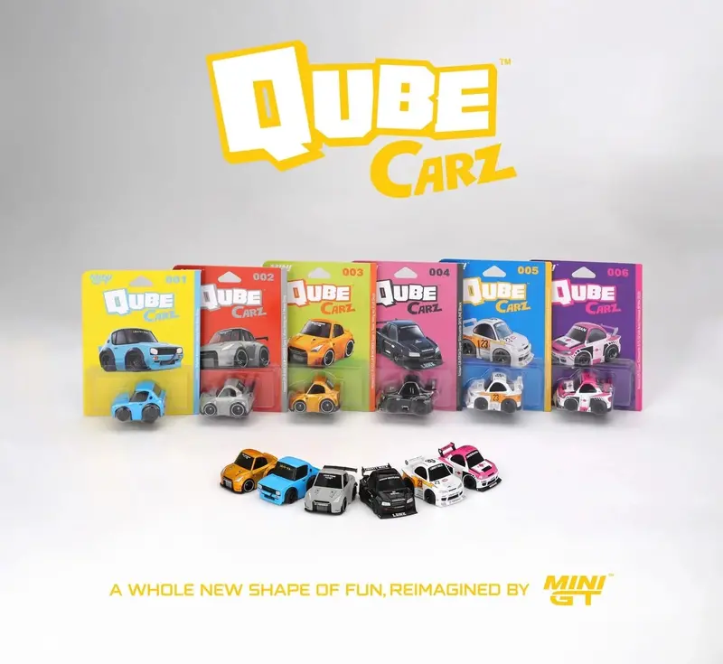 1:64 Qubecarz Series 1 - Full Set Of 6 -- Qubecarz X Mini Gt 1
