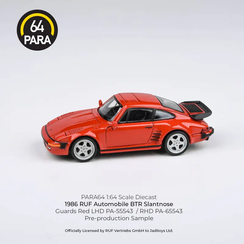 1:64 Ruf Btr Slantnose 1986 -- Guards Red -- Para64 Porsche 1