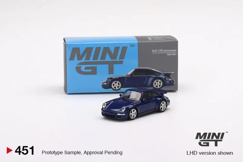1:64 Ruf Ctr 1987 -- Anniversary Dark Blue -- Mini Gt Porsche 1