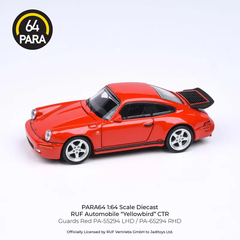 1:64 Ruf Ctr Yellowbird 1987 -- Guards Red -- Para64 Porsche 1