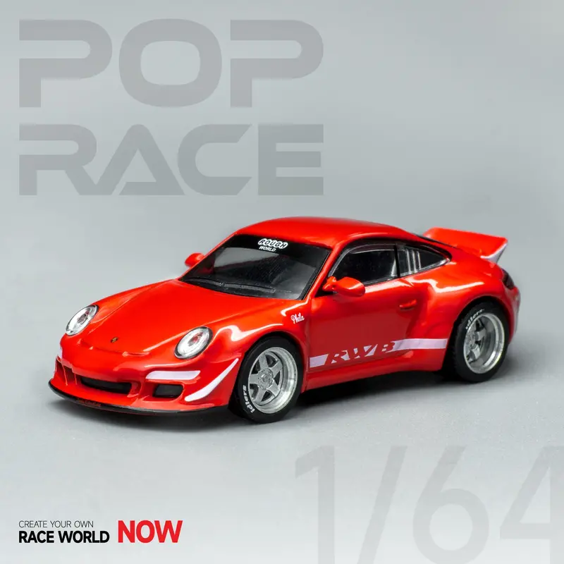 1:64 Rwb 997 -- Red -- Pop Race Porsche 911 1