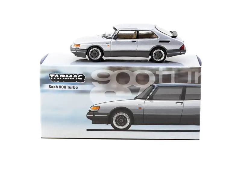 1:64 Saab 900 Turbo -- Silver -- Tarmac Works 1