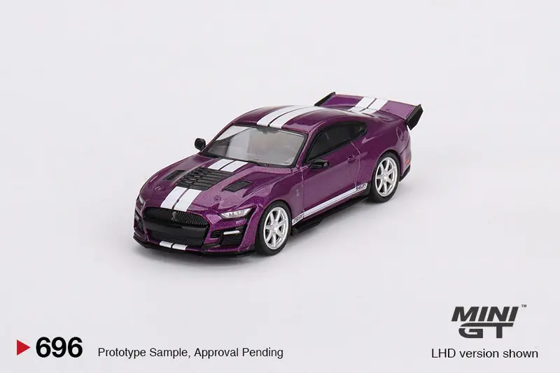 1:64 Shelby Mustang Gt500 Dragon Snake -- Fuchsia -- Mini Gt Ford Mgt00696 1