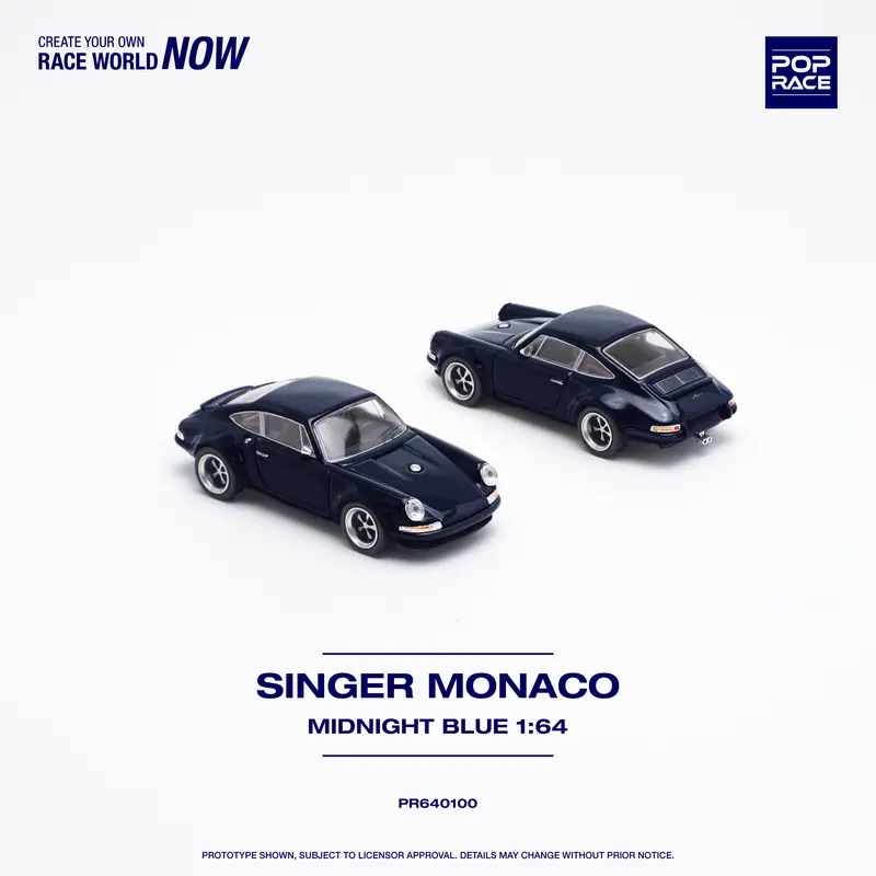 1:64 Singer Monaco "Porsche 911 964" -- Midnight Blue -- Pop Race 1
