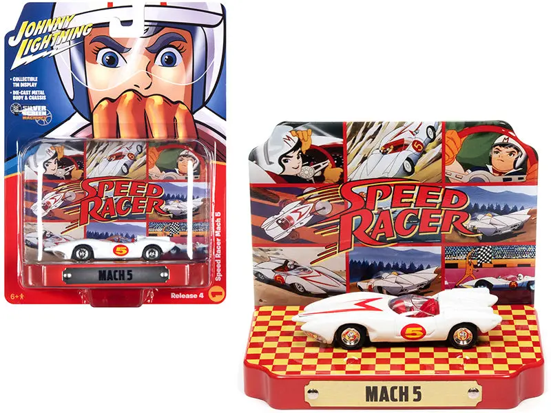 1:64 Speed Racer W/Collectible Tin Display -- Mach 5 -- Auto World 1