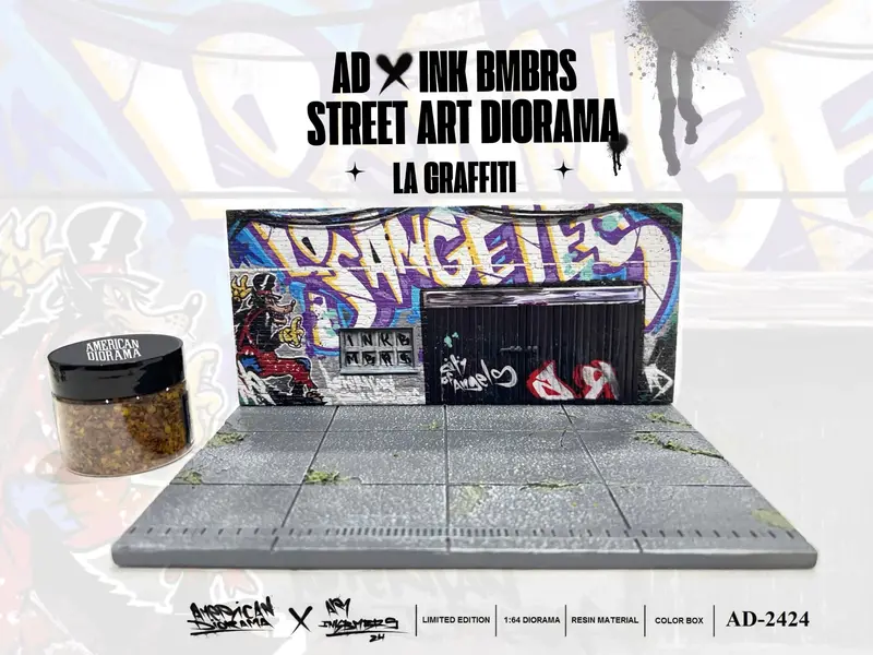 1:64 Street Art Diorama: La Graffiti -- American Diorama Ad-2424 1