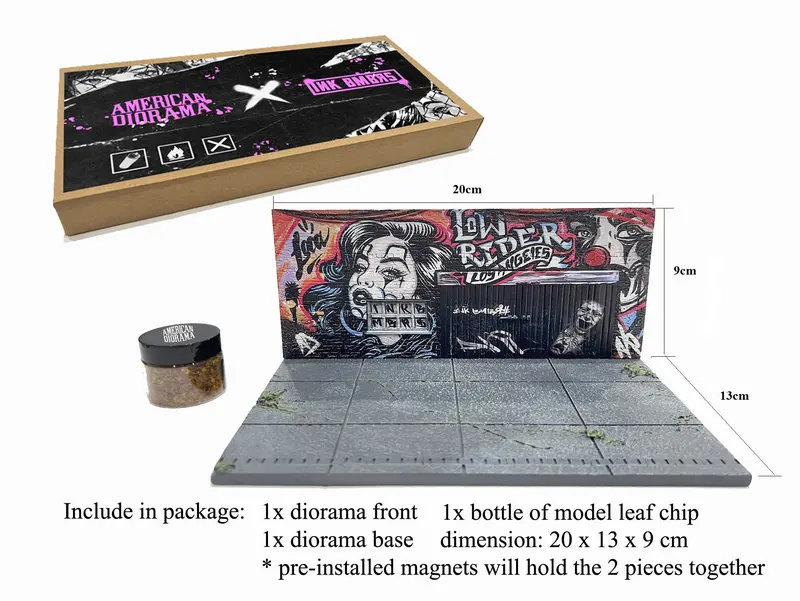 1:64 Street Art Diorama: La Lowrider -- American Diorama Ad-2423 2