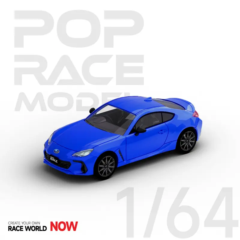1:64 Subaru Brz 2022 -- Wr Blue -- Pop Race 1