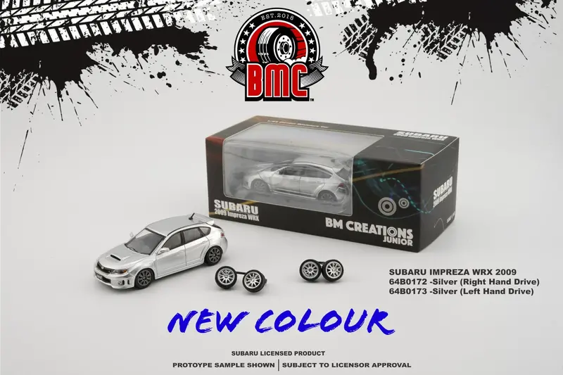 1:64 Subaru Impreza Wrx 2009 -- Silver -- Bm Creations 1
