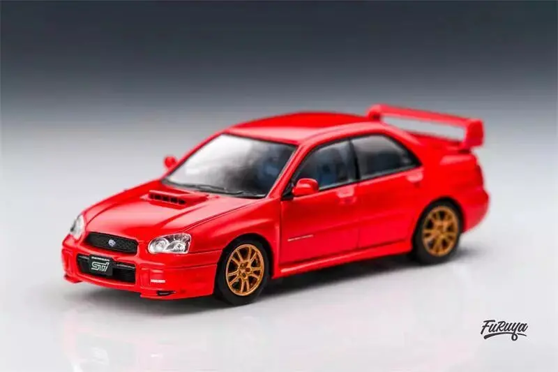 1:64 Subaru Impreza Wrx Sti Gd "Blob Eye" Sedan -- Red -- Furuya 1