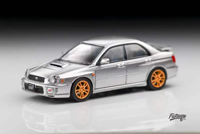 1:64 Subaru Impreza Wrx Sti Gd "Bug Eye" Sedan -- Silver -- Furuya 1