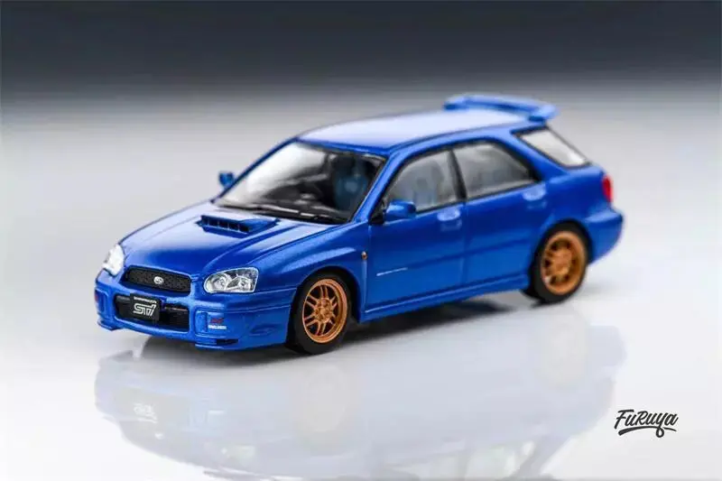 1:64 Subaru Impreza Wrx Sti Gg "Blob Eye" Wagon -- Blue -- Furuya 1