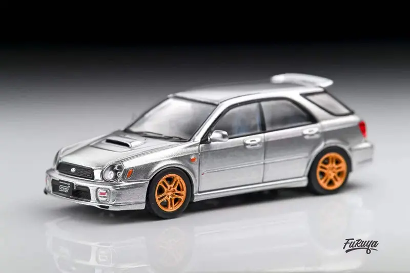 1:64 Subaru Impreza Wrx Sti Gg "Bug Eye" Wagon -- Silver -- Furuya 1
