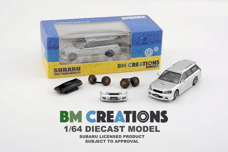 1:64 Subaru Legacy E-Tune Ii 2002 -- Silver -- Bm Creations 1