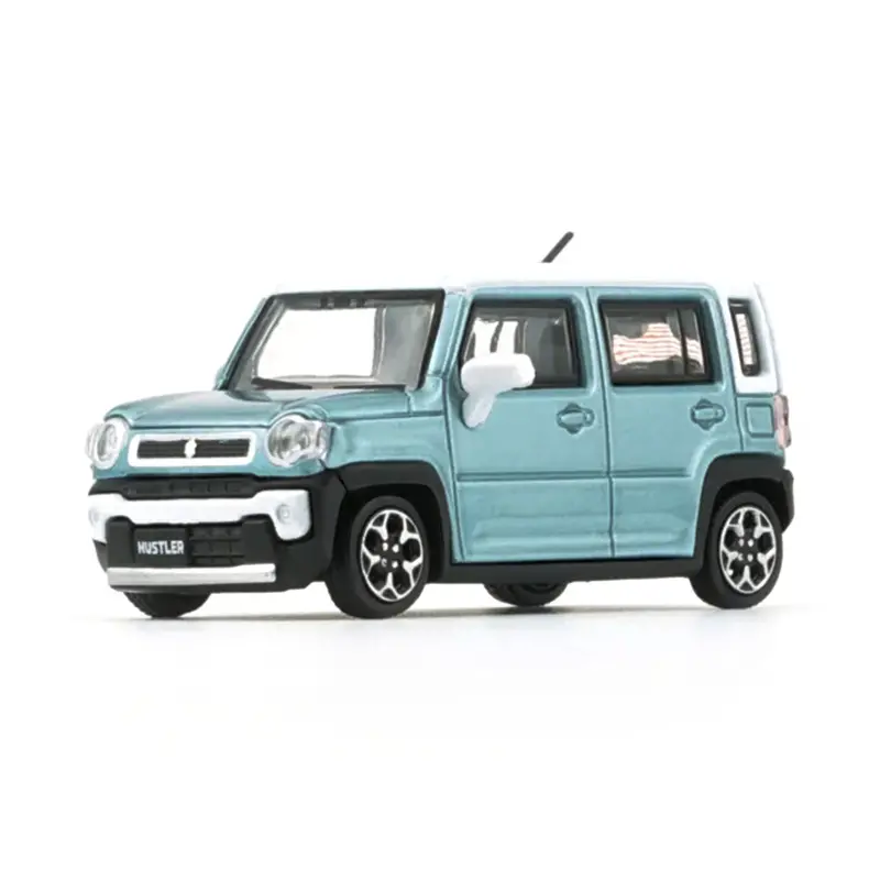 1:64 Suzuki Hustler 2019 -- Off-Blue Metallic / White Top -- Bm Creations 1