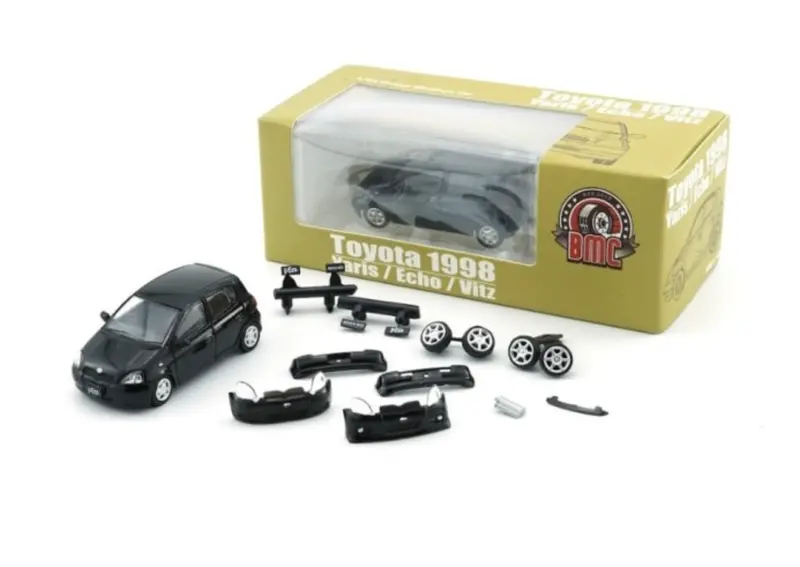 1:64 Toyota 1998 Yaris/Echo/Vitz -- Black -- Bm Creations 1