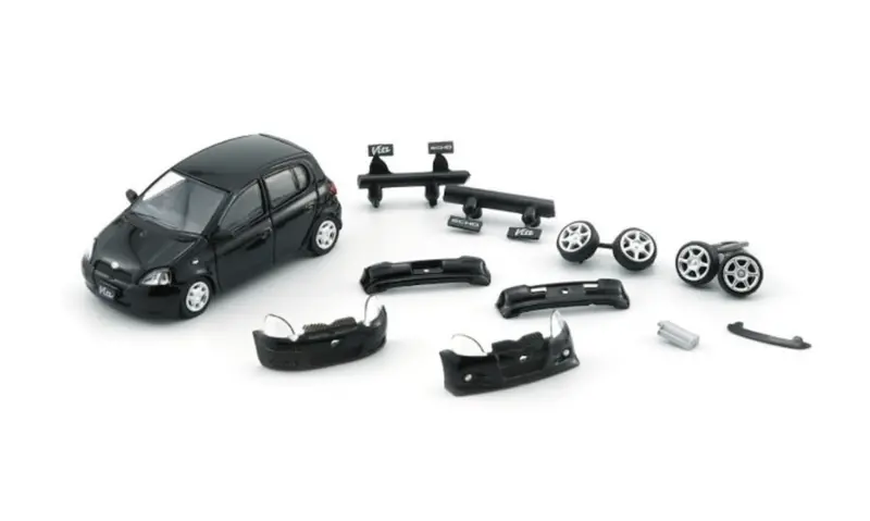 1:64 Toyota 1998 Yaris/Echo/Vitz -- Black -- Bm Creations 2