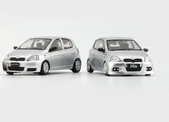 1:64 Toyota 1998 Yaris/Echo/Vitz -- Silver -- Bm Creations 1
