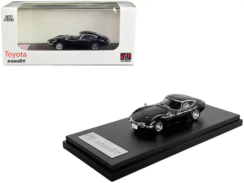 1:64 Toyota 2000Gt -- Black -- Lcd Models 1