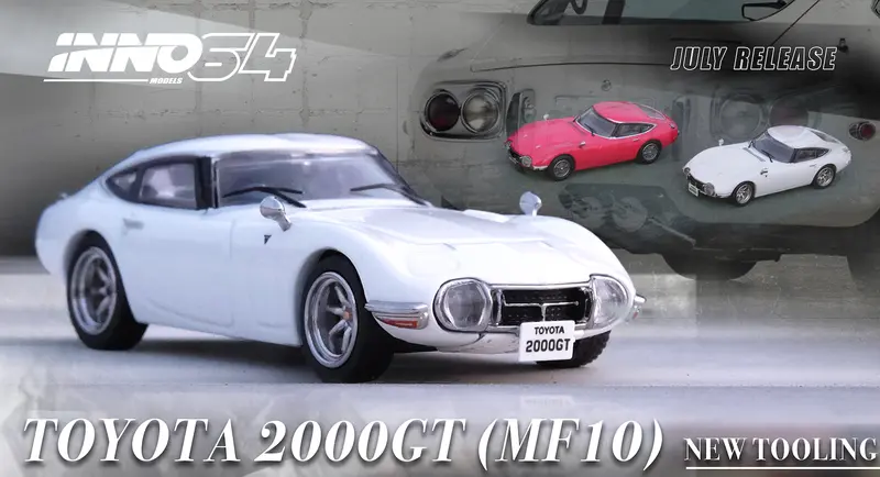 1:64 Toyota 2000Gt -- Pegasus White -- Inno64 1