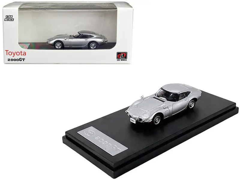 1:64 Toyota 2000Gt -- Silver -- Lcd Models 1