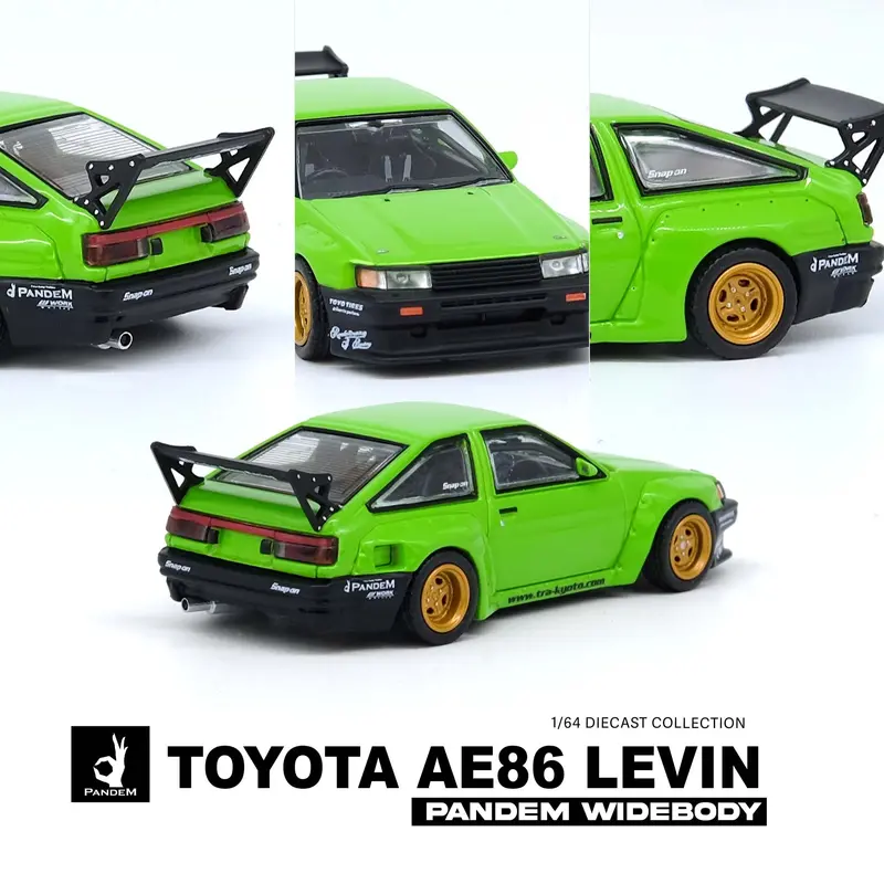 1:64 Toyota Ae86 Levin Pandem Rocket Bunny -- Lime Green -- Inno64 1