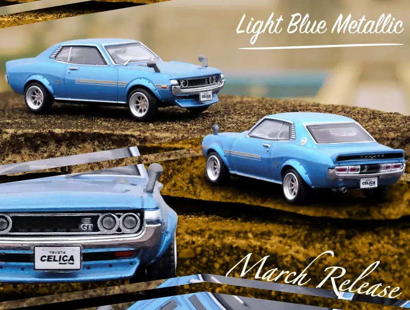 1:64 Toyota Celica 1600Gt (Ta22) -- Light Metallic Blue -- Inno64 1