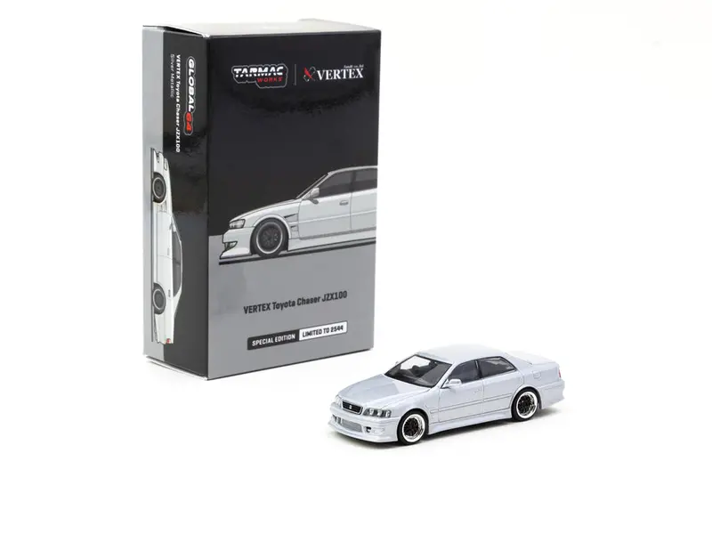 1:64 Toyota Chaser Jzx100 -- Silver Metallic -- Tarmac Works 2022 Hong Kong Expo 1