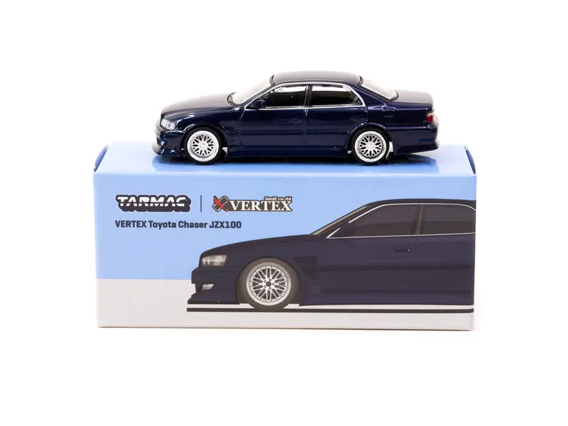 1:64 Toyota Chaser Jzx100 Vertex -- Blue Metallic -- Tarmac Works 1