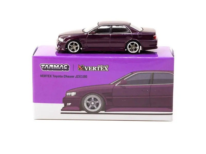 1:64 Toyota Chaser Jzx100 Vertex -- Purple Metallic -- Tarmac Works 1