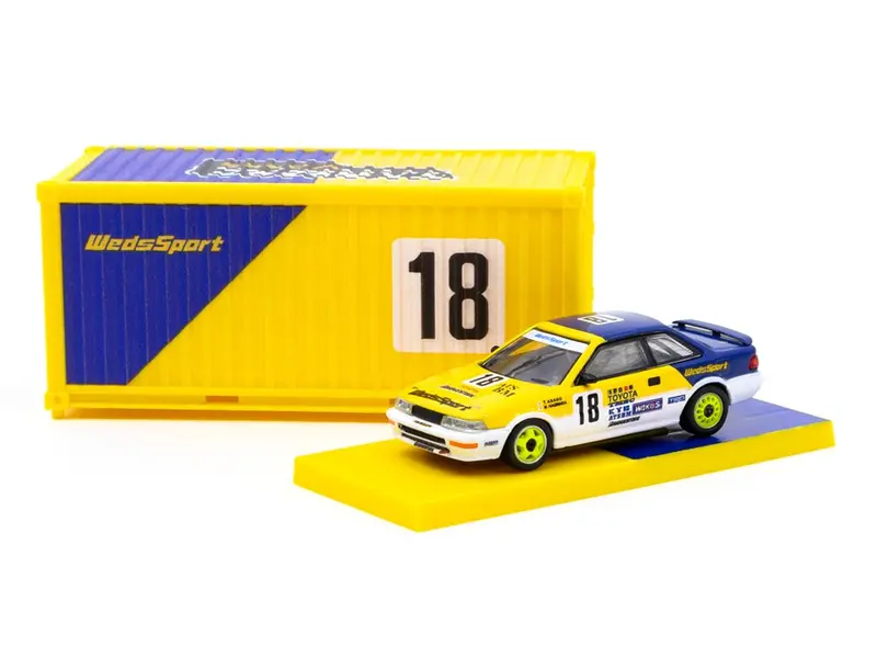 1:64 Toyota Corolla Levin Ae92 -- #18 Jtcc 1993 -- Comes W/Container -- Tarmac 1