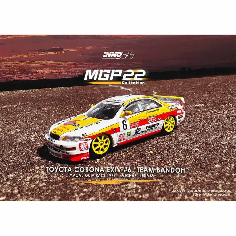 1:64 Toyota Corona Exiv -- #6 Macau Guia Race 1997 -- Inno64 1