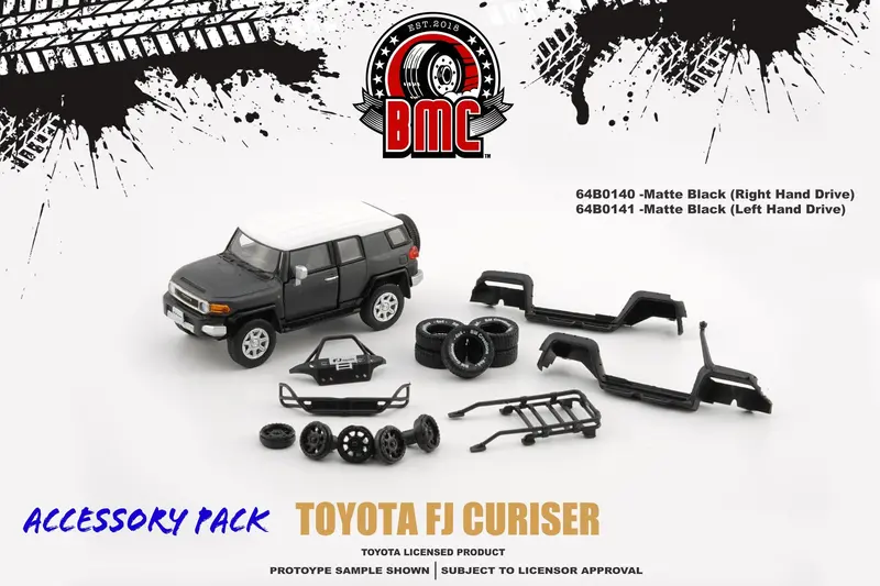 1:64 Toyota Fj Cruiser -- Matte Black -- Bm Creations 1