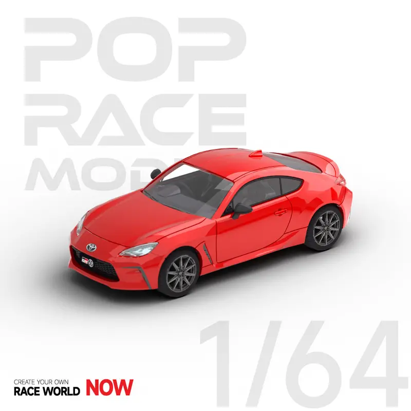 1:64 Toyota Gr 86 2022 -- Track Red -- Pop Race 1