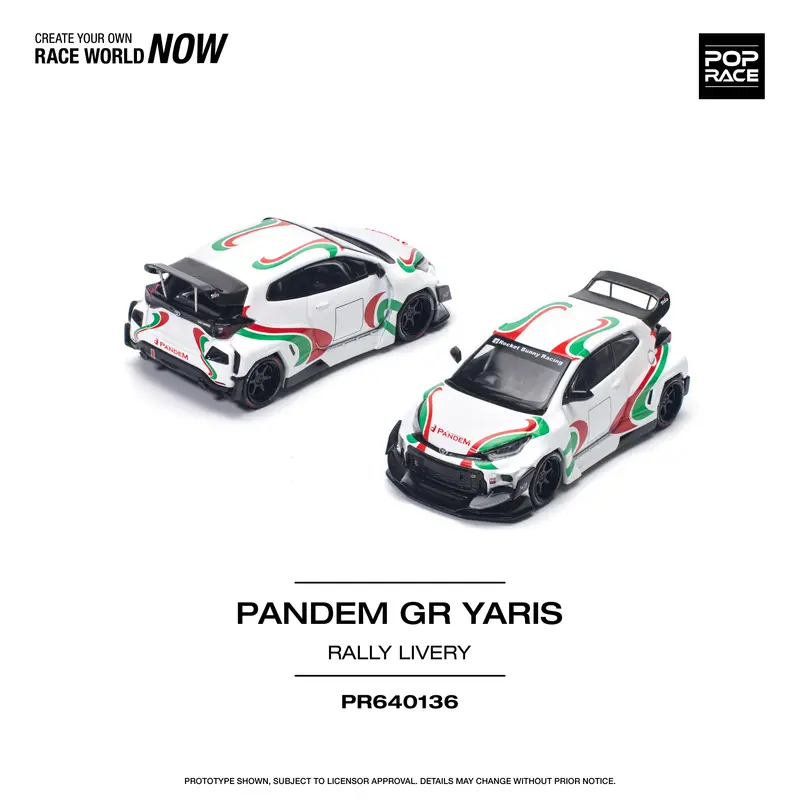 1:64 Toyota Gr Yaris Pandem Rocket Bunny -- Rally Livery -- Pop Race 1