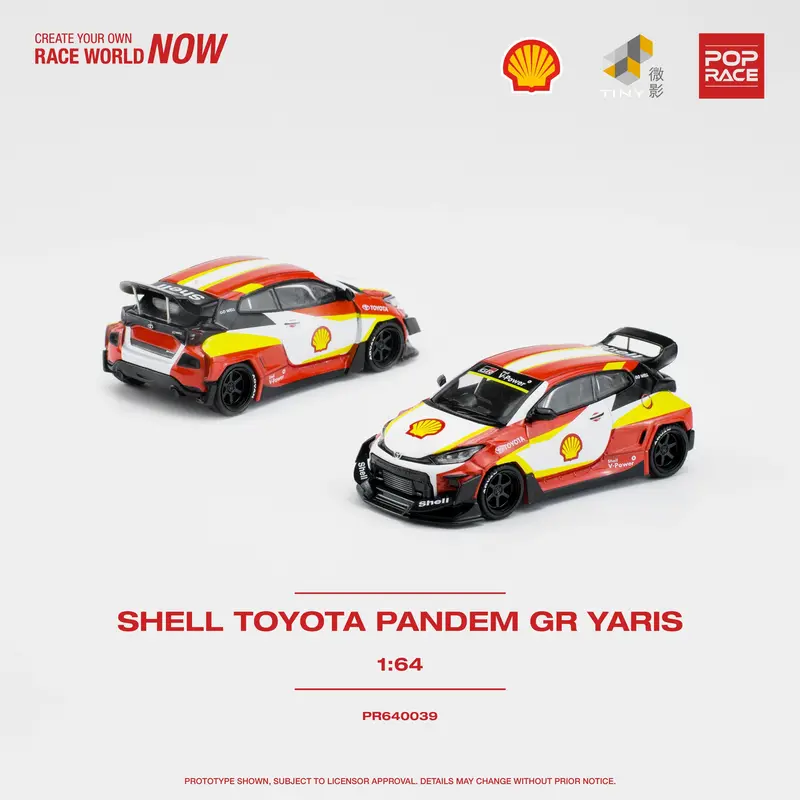 1:64 Toyota Gr Yaris Pandem Rocket Bunny -- Shell -- Pop Race 1