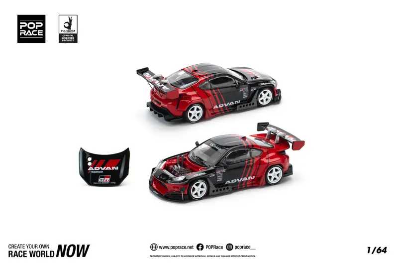 1:64 Toyota Gr86 Pandem -- Advan -- Pop Race 1
